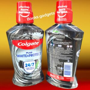 8718951414426 Colgate Plax Collutorio White & Protect con Estratti di Carbone 500ml