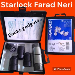 Per Jeep Wrangler dal 2018> Kit Dadi Antifurto Neri Starlock per Cerchi in Lega