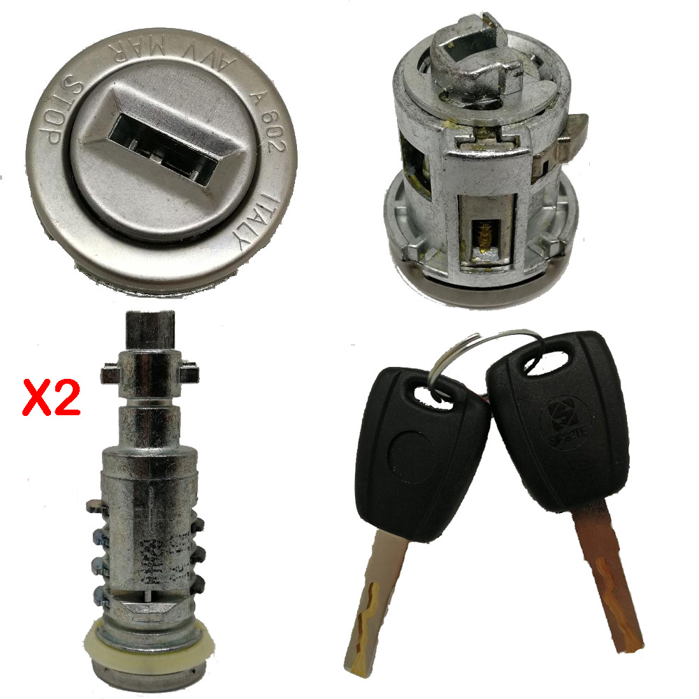 Per Fiat 500X dal 2010> Kit Messa in Moto con Chiavi + 2 Nottolini