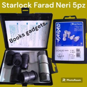 Per Jeep Wrangler dal 2018> Kit 5 Dadi Antifurto Starlock per Cerchi in Lega