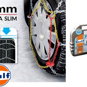 Catene da Neve con piu' Basso Profilo al Mondo 245/40-19 Acciaio 7mm Mis.130 Gulf