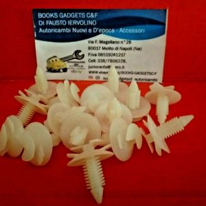 Compatibile con Fiat Panda Super Kit 25 Pz Bottoni Fissaggio Pannello Clip Mollette 50343