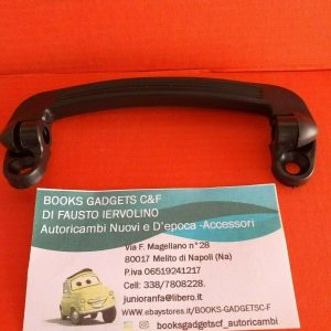 Per Fiat 500 Maniglia Interna Tiraporta In Plastica Nera Ricambi Auto D'epoca