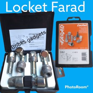 Per Mahindra KUV100 dal 2016> Kit Bulloni Antifurto Locket Farad per Cerchi in Acciaio Originali