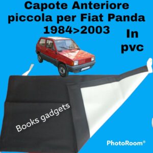 Per Fiat Panda dal 1986>2002 Capote Piccola Anteriore Cappotta Cappottina Nera in pvc