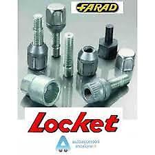 PER Peugeot 307 dal 2003> Kit Bulloni Antifurto Locket Farad per Cerchi in Lega DB10