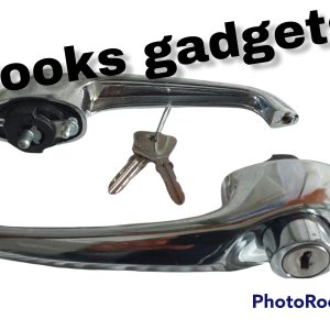 Per Fiat N4 Auto D'epoca Coppia Maniglie in Zama Cromata con Chiavi Nuove