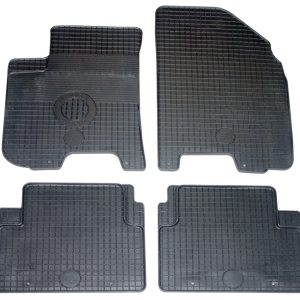 Set 4 Tappetini Auto in Gomma su Misura Compatibile con DAEWOO Kalos 2002>2005