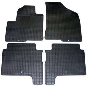 Set 4 Tappetini Auto in Gomma su Misura Per HYUNDAI Santa Fe II 2006>2012 (CM)