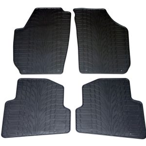 Set 4 Tappetini Auto in Gomma su Misura Per SKODA Fabia II 5p. (542) 2007>2014