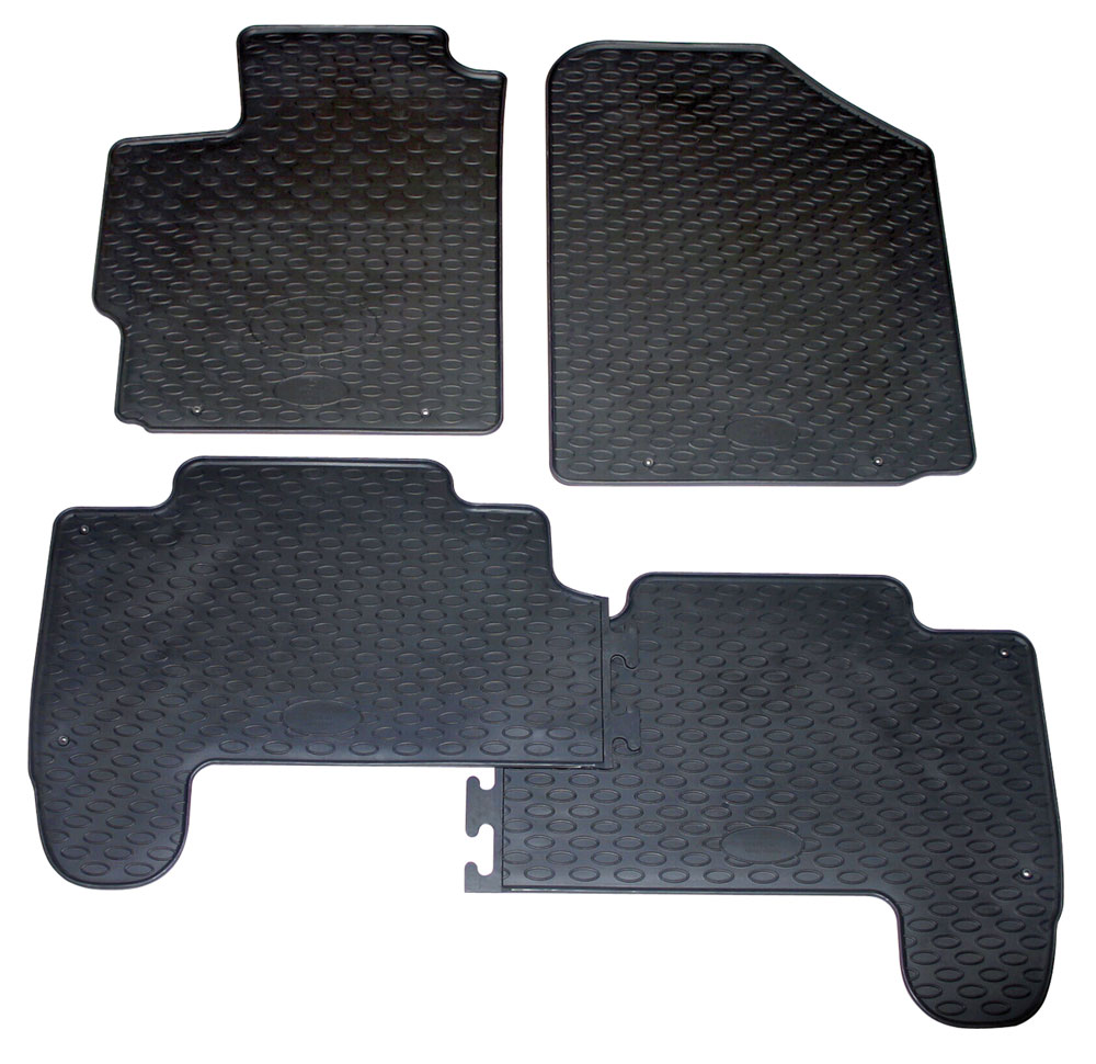 Set 4 Tappetini Gomma Per TOYOTA Yaris 3/5p. 05>20 (XP90,XP130,XP150) (No Hybrid