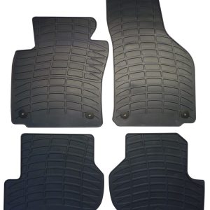 Set 4 Tappetini Gomma Su Misura Per SKODA Octavia II 5p. e wagon 04>13 (1Z3, 1Z5