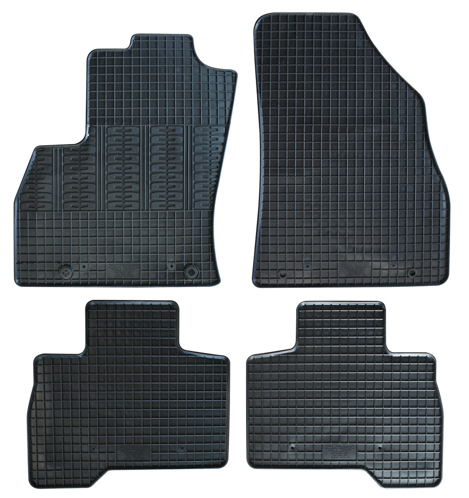 Set 4 Tappetini Auto in Gomma su Misura Per FIAT Qubo (225) 2008>2016, 2016>