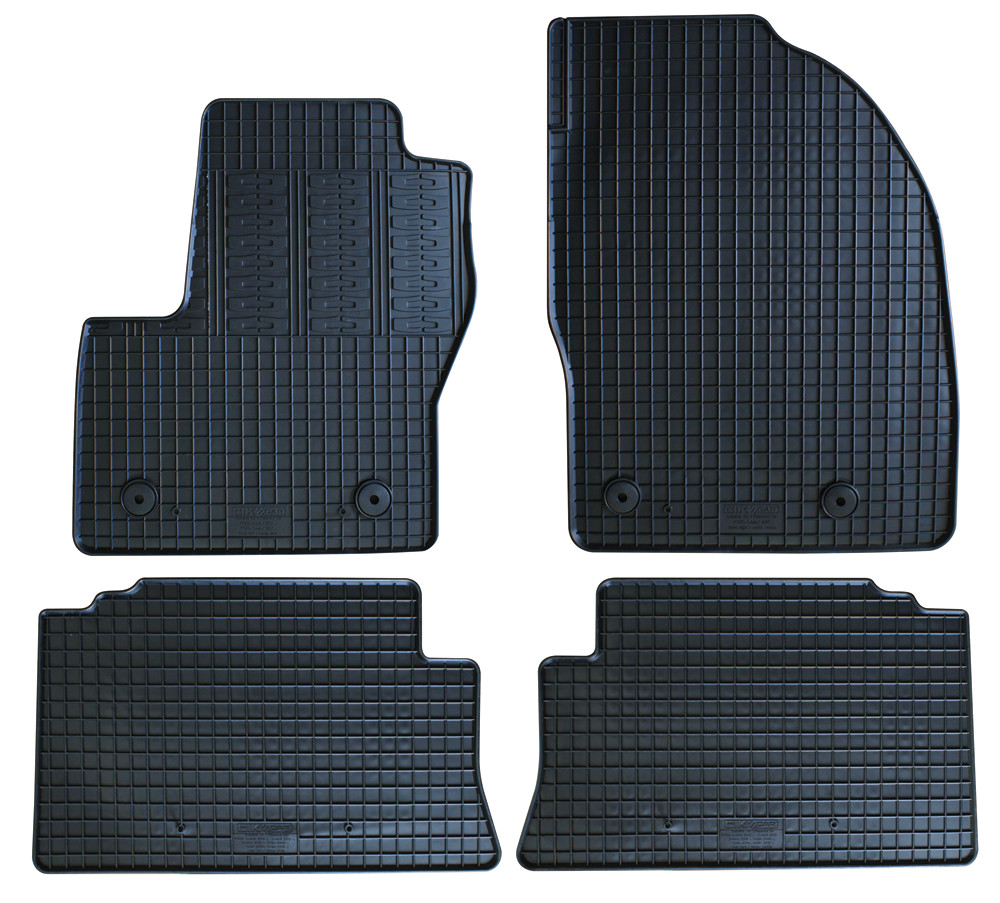 Set 4 Tappetini Auto in Gomma su Misura Per FORD C-Max II 2012>2015, 2015> (DXA)