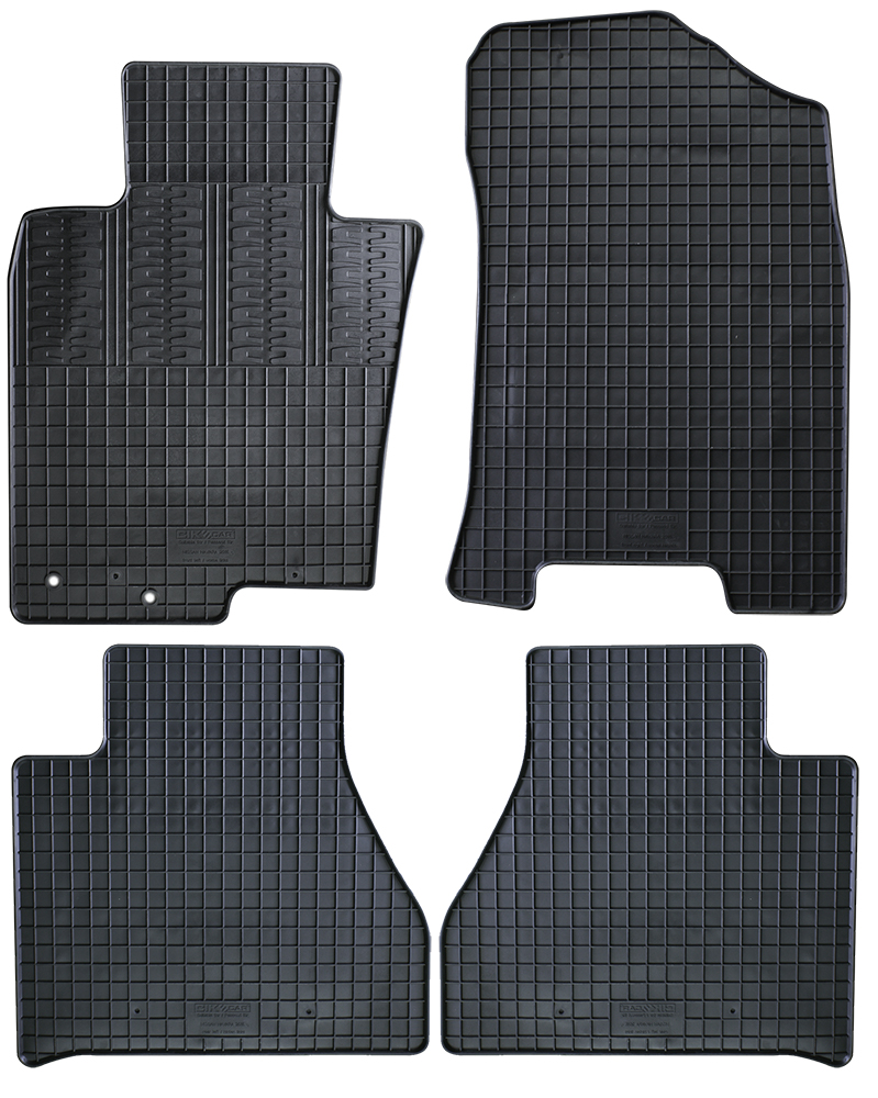 Set 4 Tappetini Gomma su Misura Per NISSAN Navara 2015>2019, e dal 2019> (D23)