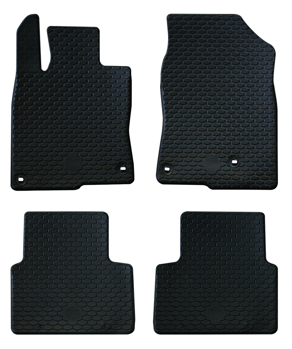 Set 4 Tappetini Auto in Gomma su Misura Per HONDA Civic 2016>2019, 2019> (FC,FK)