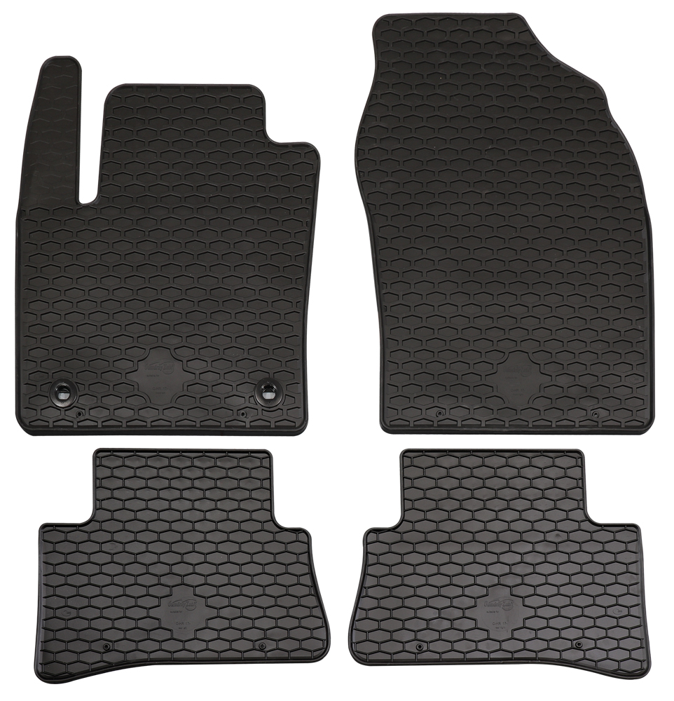 Set 4 Tappetini Gomma su Misura Per TOYOTA C-HR 16>19, 19> (AX10) anche ibribida