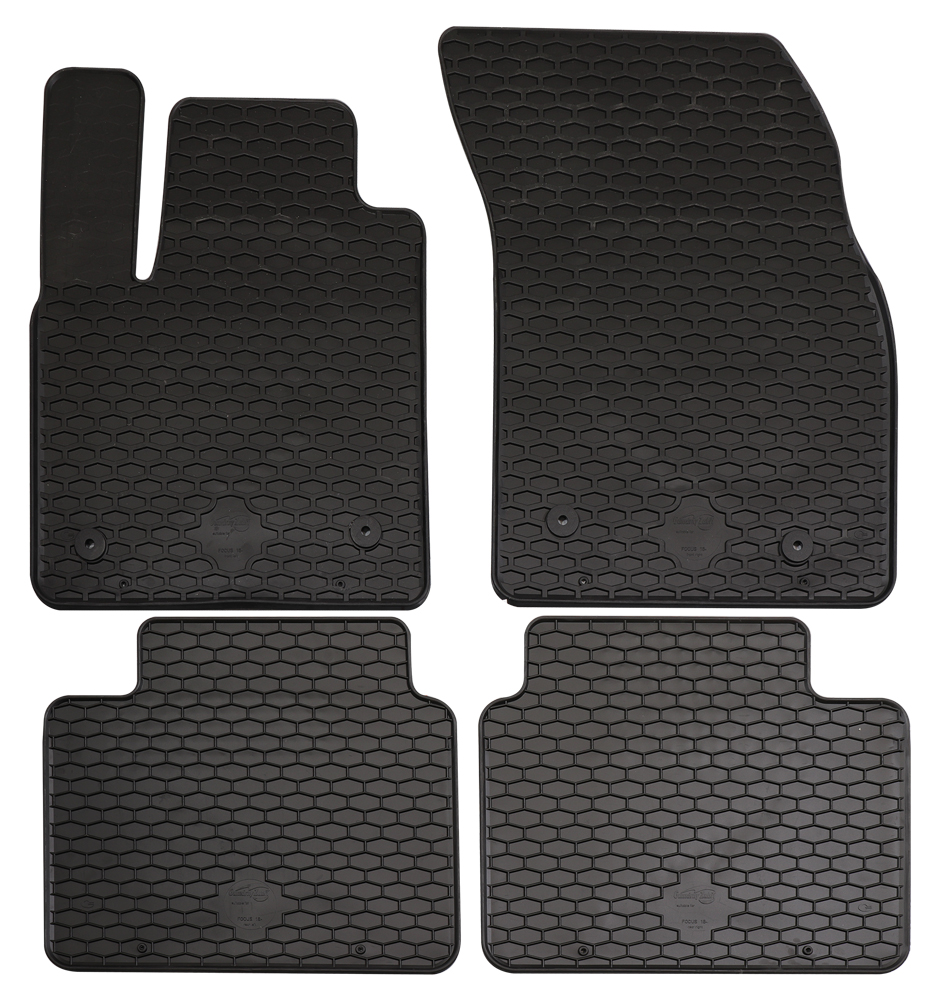 Set 4 Tappetini in Gomma su Misura PPer FORD Focus 5p. e S.W. dal 2018> (Mk4)