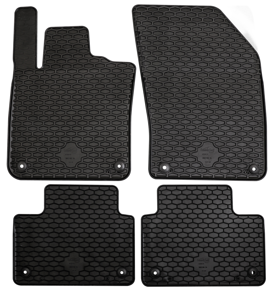 Set 4 Tappetini in Gomma su Misura Per VOLVO S60 III 19> (224) (anche ibrida)