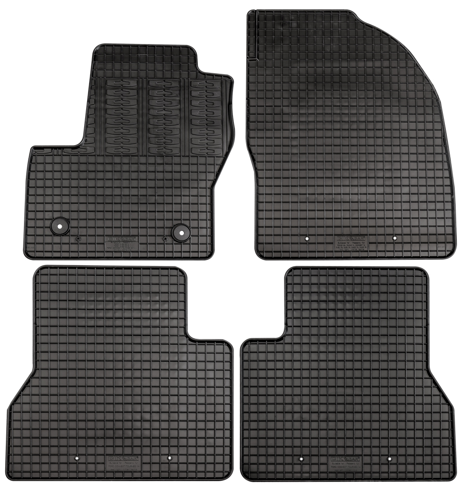 Set 4 Tappetini in Gomma su Misura Per FORD Tourneo Connect 5 posti 13>18, 18>