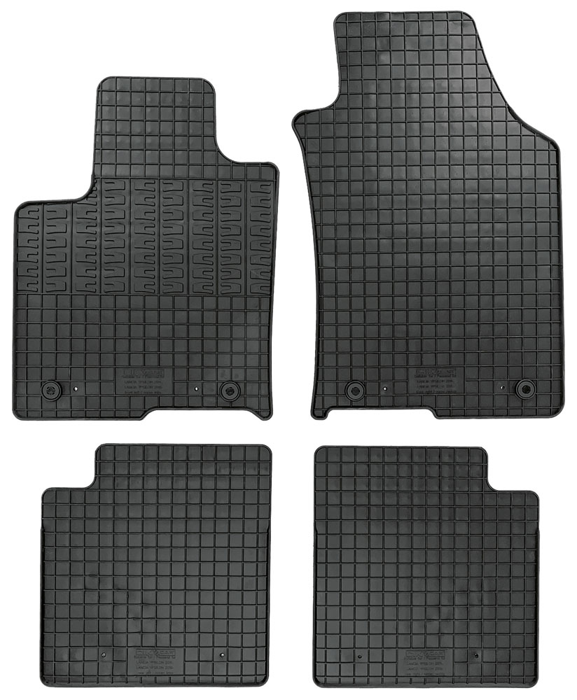 Set 4 Tappetini in Gomma Per LANCIA Ypsilon III 11>21, 21> (312, 846)anche ibrid