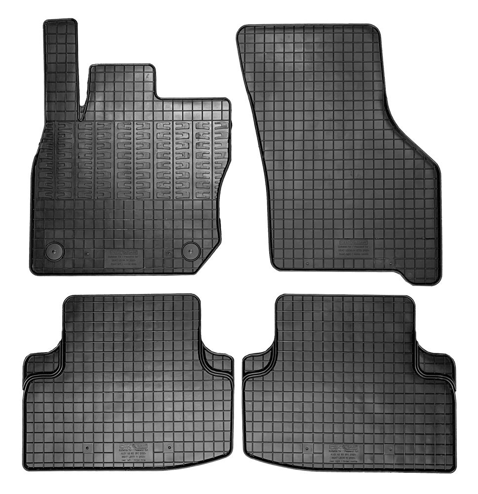 Set 4 Tappetini Gomma Per SEAT Leon IV 5p. 2020> (KL1/KL8) ibride a benzina
