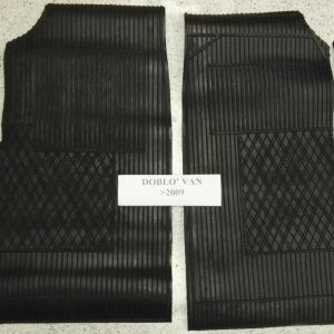 Per Fiat Doblo Van fino al 2009 Set 4 Tappeti Tappetini Gomma Su Misura Made Italy