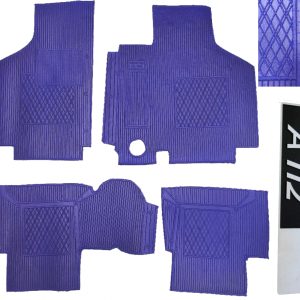 Per Autobianchi A112 d'epoca Serie 4 Pz Tappeti Tappetini BLU in Gomma su Misura