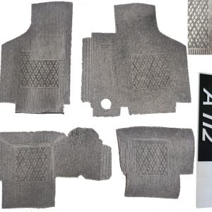 Per Autobianchi A112 d'epoca Set 4Pz Tappeti Tappetini GRIGIO in Gomma su Misura