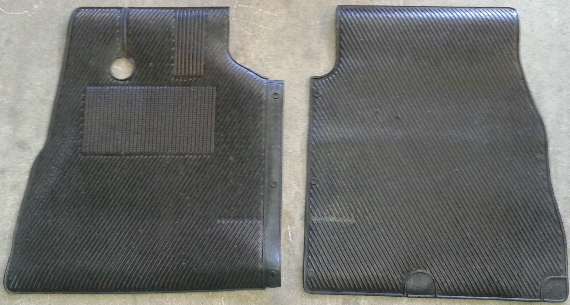 Per Fiat Ducato dal 2000>2005 Set 2 pz Tappeti Tappetini in Gomma Su Misura Nuovi