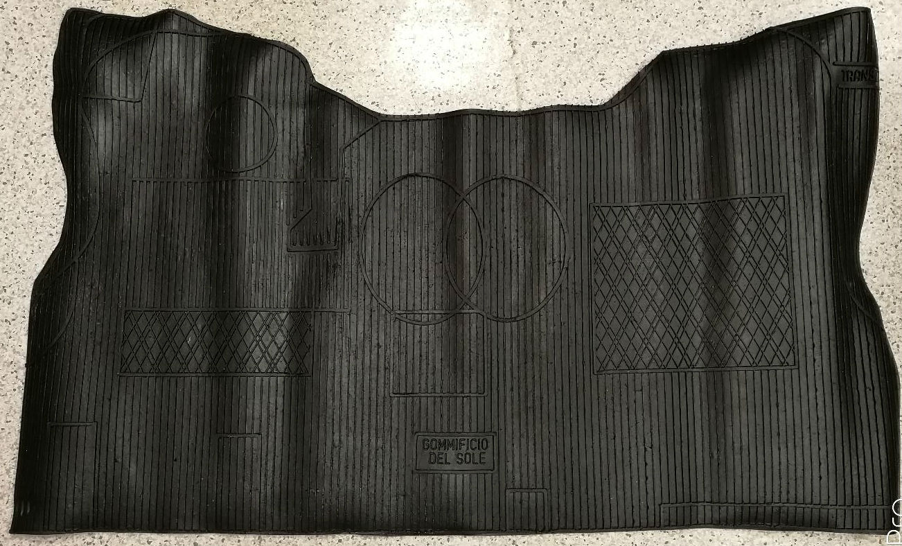 Per Ford Transit 2006>2014 Set 1pz Tappeto Tappetino in Gomma Su Misura