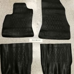 Per Fiat Bravo dal 2007> Set 4 pz Tappeti Tappetini in Gomma Su Misura Nuovi