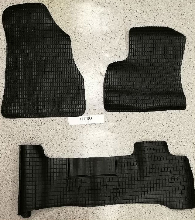 Per Fiat Qubo 5 Posti Set Tappeti Tappetini in Gomma Su Misura