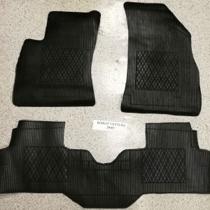 Per Fiat Doblo dal 2010> Set 3 pz Tappeti Tappetini in Gomma Su Misura