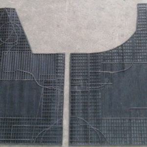 Per Iveco Daily 2006>2011 Set 2 pz Tappeti Tappetini in Gomma Su Misura