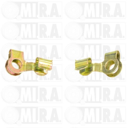 Coppia Fermaglio (Dx/Sx) Leva Tirante Acceleratore per Fiat 500 N-D-F-L-R Ricambi per Auto d'epoca