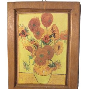 STAMPA SU LEGNO Riproduzione Van Gogh, Vincent – Vaso con 12 girasoli 1888