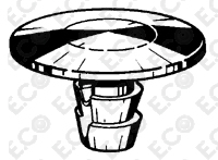 Per Fiat Panda 1991>2003 Kit 10 pz Bottone Clip Fissaggio Rivestimenti Interni