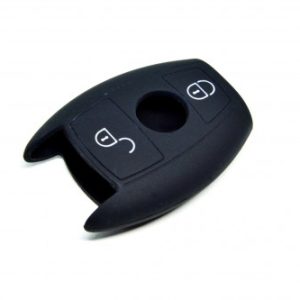 GUSCIO CHIAVE PER MERCEDES IN SILICONE NERO