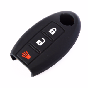 GUSCIO CHIAVE PER NISSAN IN SILICONE NERO