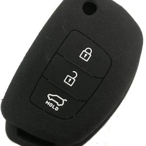 GUSCIO CHIAVE PER HYUNDAI PER KIA IN SILICONE NERO