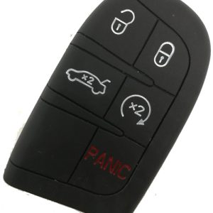 GUSCIO CHIAVE PER JEEP IN SILICONE NERO