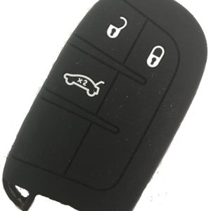 GUSCIO CHIAVE PER JEEP IN SILICONE NERO