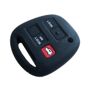 GUSCIO CHIAVE PER LEXUS PER TOYOTA IN SILICONE NERO