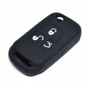 GUSCIO CHIAVE PER MERCEDES IN SILICONE NERO