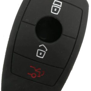 GUSCIO CHIAVE PER MERCEDES IN SILICONE NERO