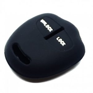 GUSCIO CHIAVE PER MITSUBISHI IN SILICONE NERO