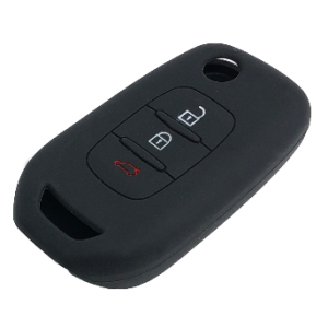 GUSCIO CHIAVE PER RENAULT IN SILICONE NERO