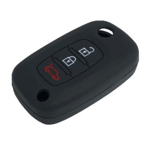 GUSCIO CHIAVE PER RENAULT IN SILICONE NERO