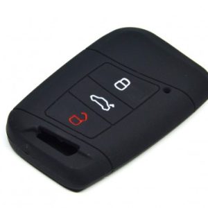 GUSCIO CHIAVE PER SEAT PER SKODA IN SILICONE NERO
